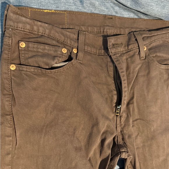 Levi’s 511 Men’s Slim Fit Brown Jeans Size 33x32 - Picture 2 of 5